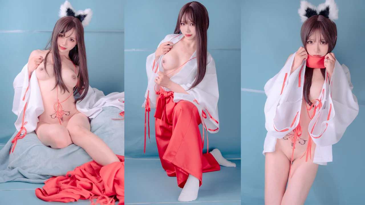 【千恋万花】胸美穴粉的兽耳巫女 就爱在人前抠逼自慰