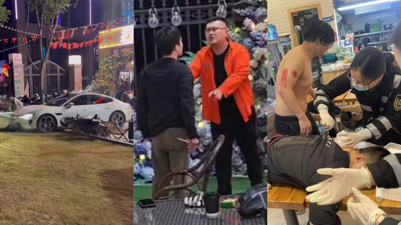 小米汽车su7撞车事件 南通南湖moto咖啡俱乐部被00后小米车主线下真实 现场视频曝光