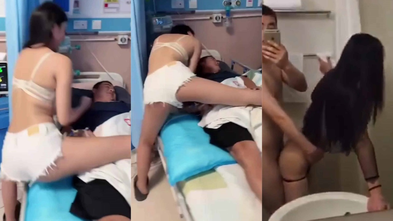 深圳龙岗中心医院 男子住院叫朋友带只烧鸡结果带了个骚鸡 于是跑到卫生间享用了